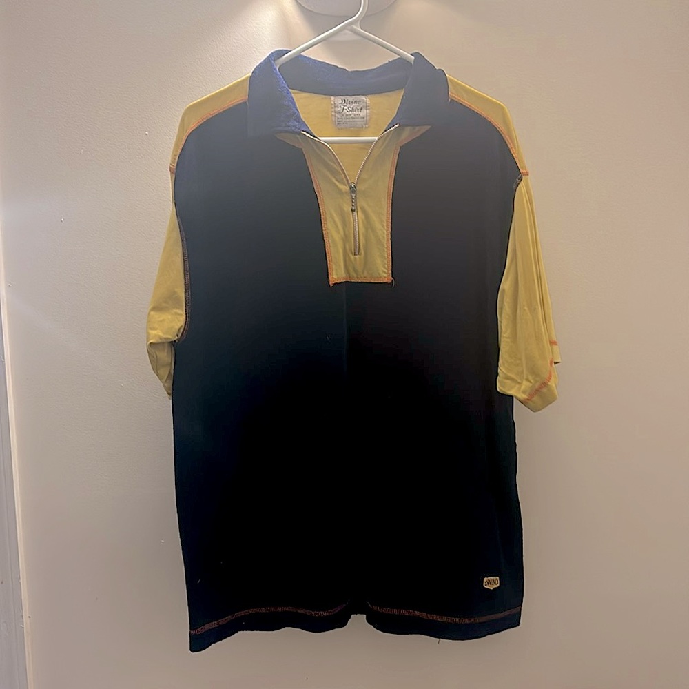 Vintage Divino half-zip, short-sleeve active shirt